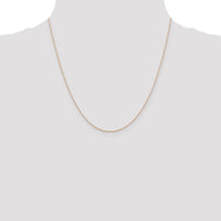 14k Rose Gold .5mm Baby Rope Chain-PEN324-20