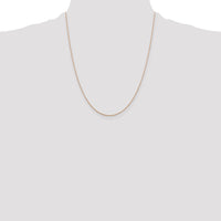 14k Rose Gold .5mm Baby Rope Chain-PEN324-22