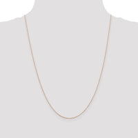 14k Rose Gold .5mm Baby Rope Chain-PEN324-24