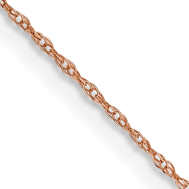 14k Rose Gold .5mm Baby Rope Chain-PEN324-13