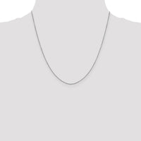 14k White Gold .9mm D/C Round Open Link Cable Chain-PEN325-20