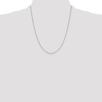 14k White Gold .9mm D/C Round Open Link Cable Chain-PEN325-22