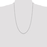14k White Gold .9mm D/C Round Open Link Cable Chain-PEN325-26