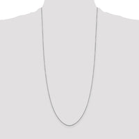 14k White Gold .9mm D/C Round Open Link Cable Chain-PEN325-30