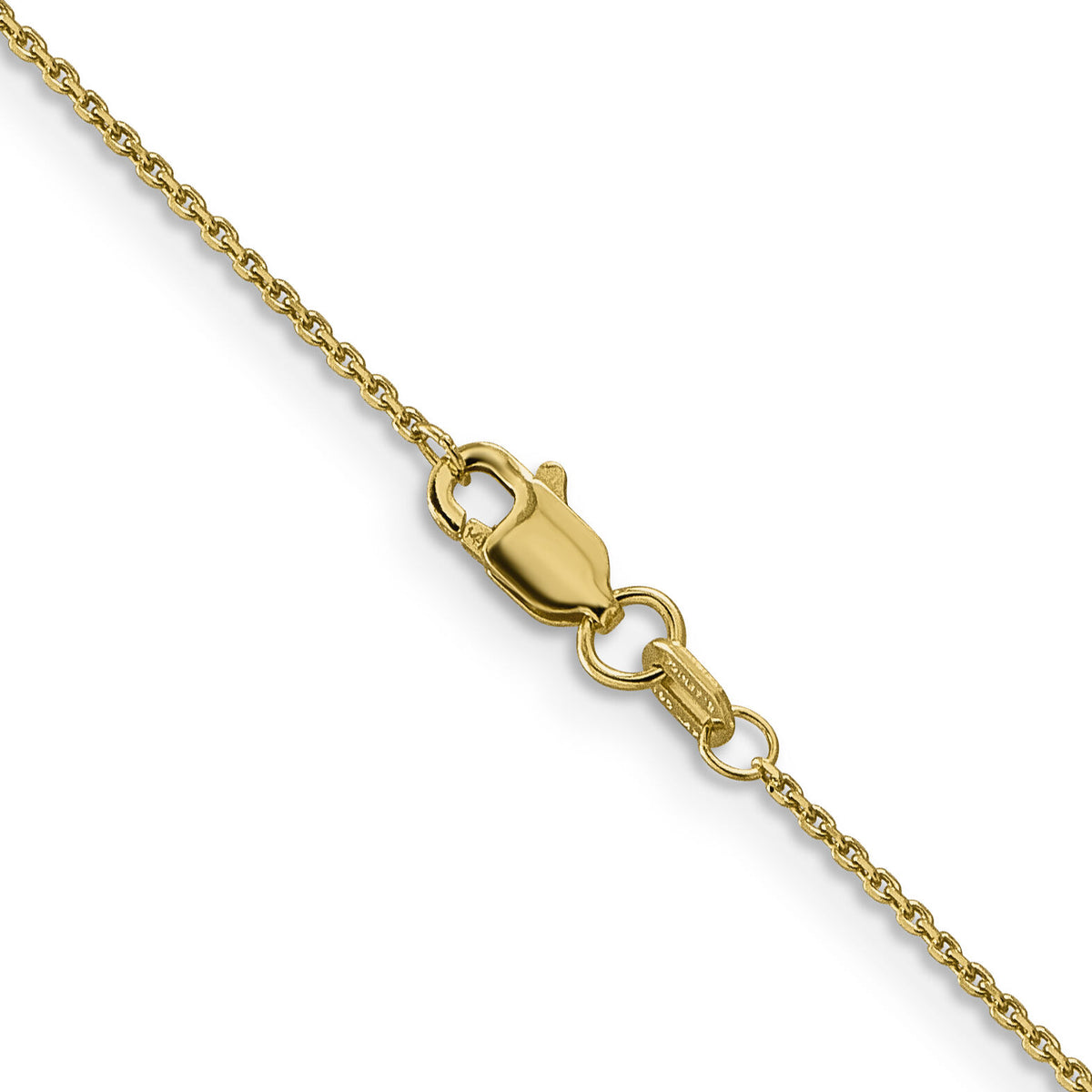 14k .9mm D/C Round Open Link Cable Chain-PEN326-18