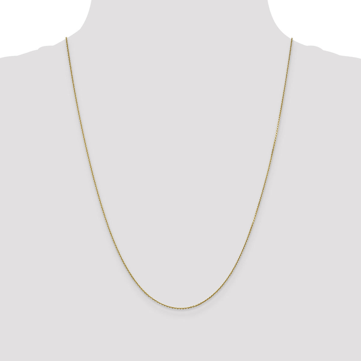 14k .9mm D/C Round Open Link Cable Chain-PEN326-24