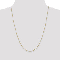 14k .9mm D/C Round Open Link Cable Chain-PEN326-24