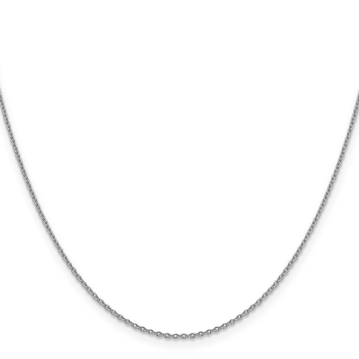 14k White Gold 1.4mm Forzantine Cable Chain-PEN327-20