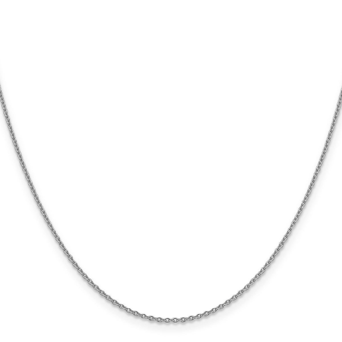 14k White Gold 1.4mm Forzantine Cable Chain-PEN327-18