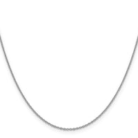 14k White Gold 1.4mm Forzantine Cable Chain-PEN327-18