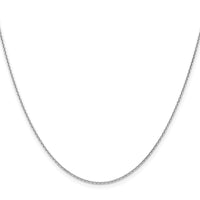 14k White Gold 1.2mm D/C Cable Chain-PEN332W-14