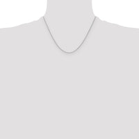 14k White Gold 1.2mm D/C Cable Chain-PEN332W-18