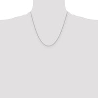 14k White Gold 1.2mm D/C Cable Chain-PEN332W-20
