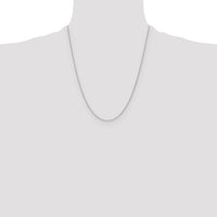 14k White Gold 1.2mm D/C Cable Chain-PEN332W-22