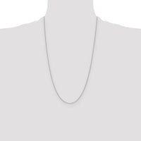 14k White Gold 1.2mm D/C Cable Chain-PEN332W-26