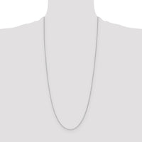 14k White Gold 1.2mm D/C Cable Chain-PEN332W-30
