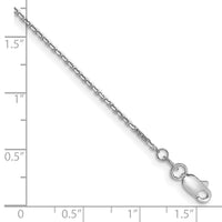 14k White Gold 1.2mm D/C Cable Chain-PEN332W-9