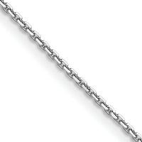 14k White Gold 1.2mm D/C Cable Chain-PEN332W-14