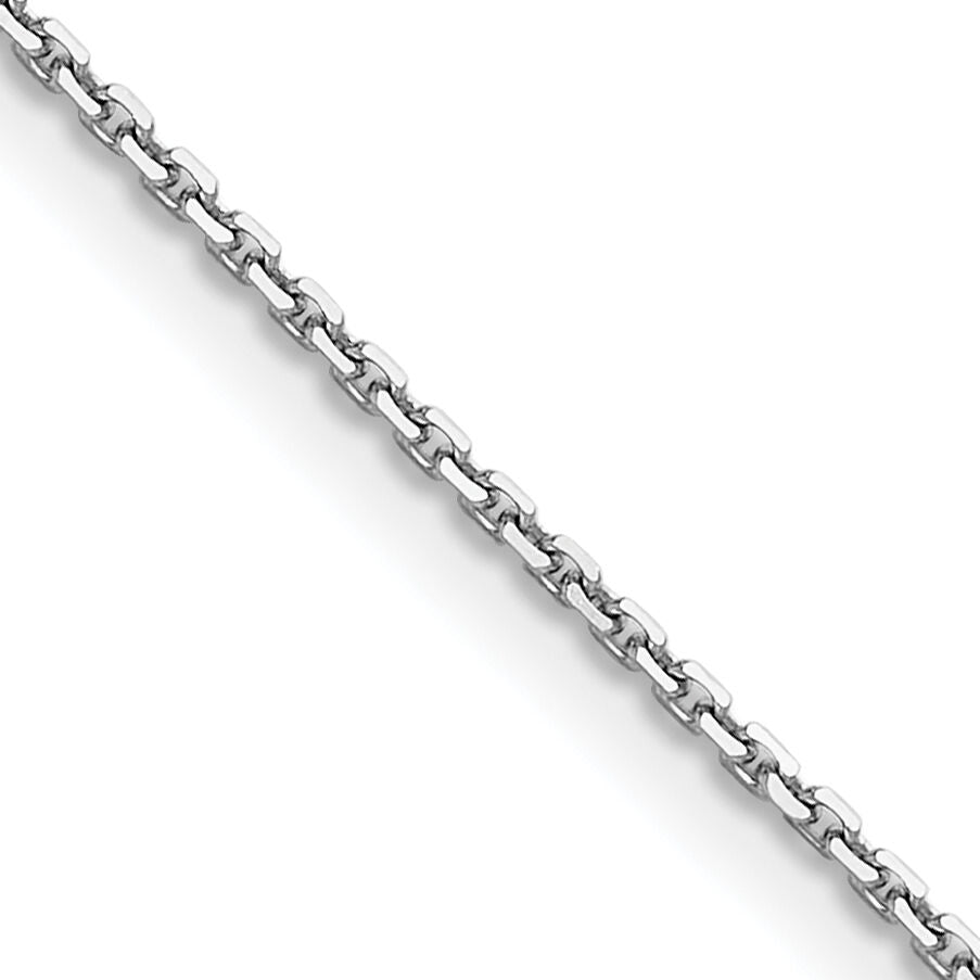 14k White Gold 1.2mm D/C Cable Chain-PEN332W-22