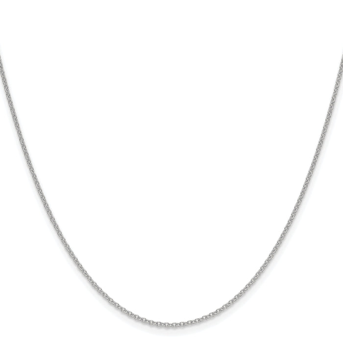 14k White Gold 1.5mm Cable Chain-PEN336W-18