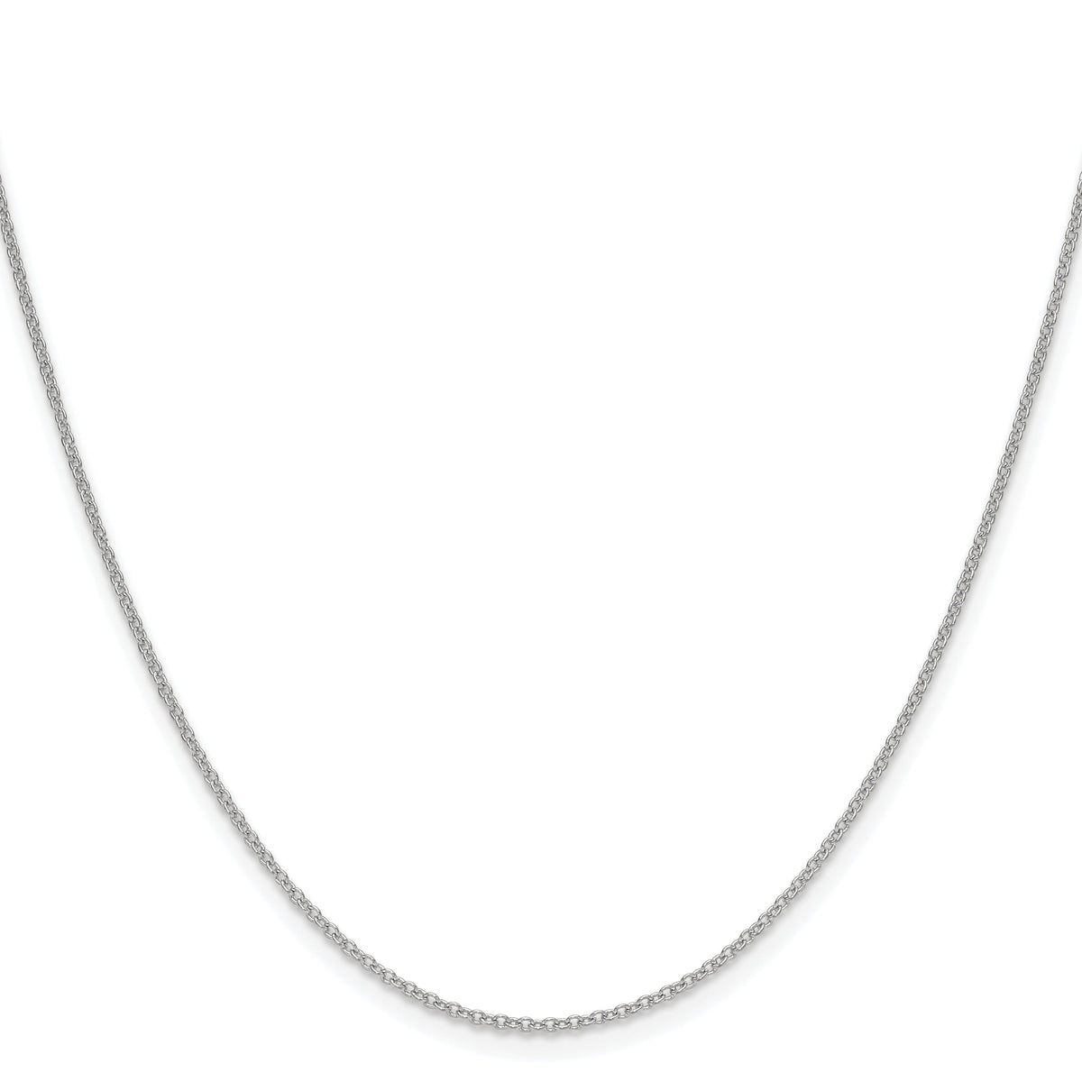 14k White Gold 1.5mm Cable Chain-PEN336W-20