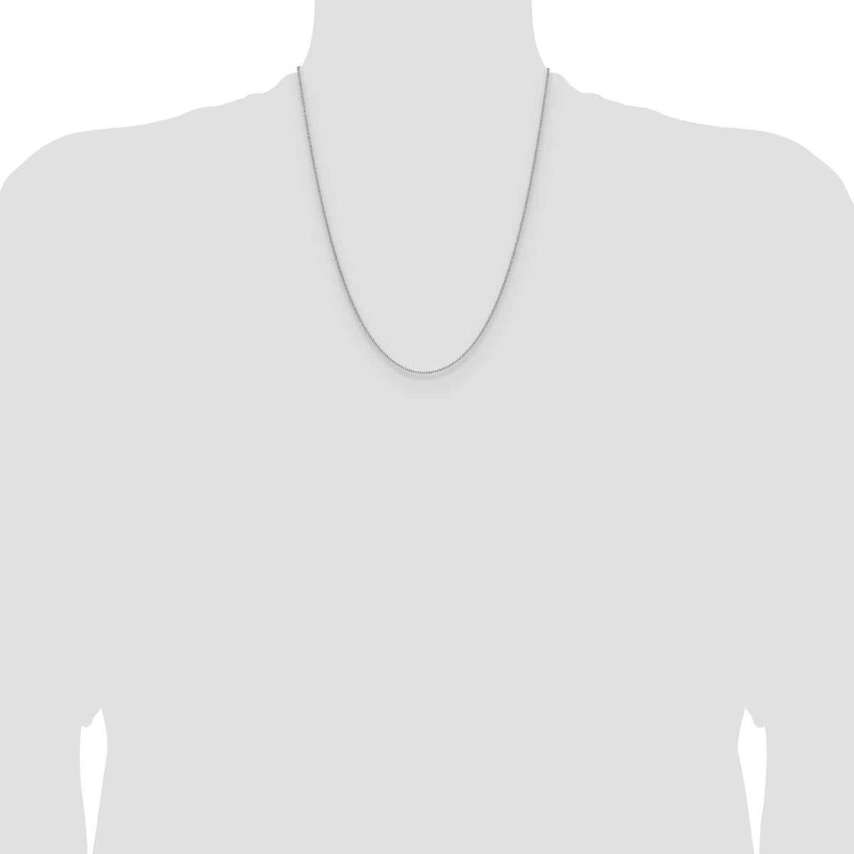 14k White Gold 1.5mm Cable Chain-PEN336W-22