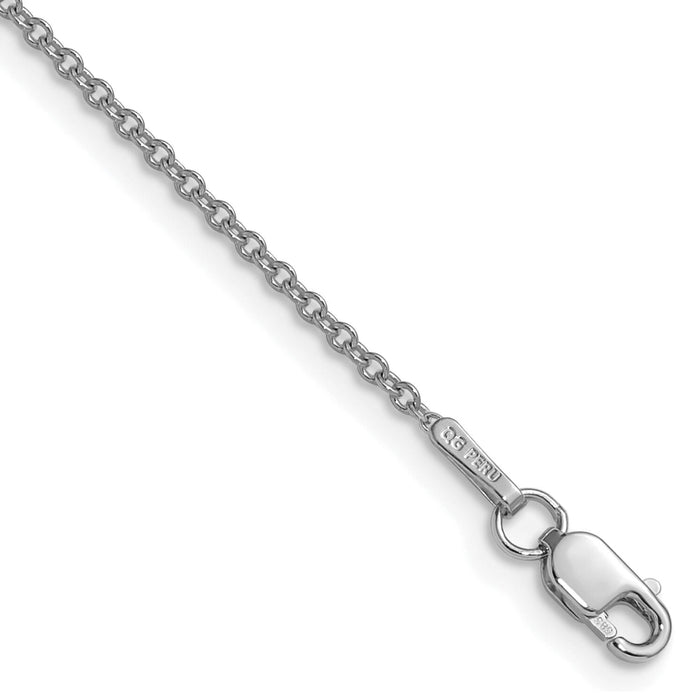 14k White Gold 1.5mm Cable Chain-PEN336W-18