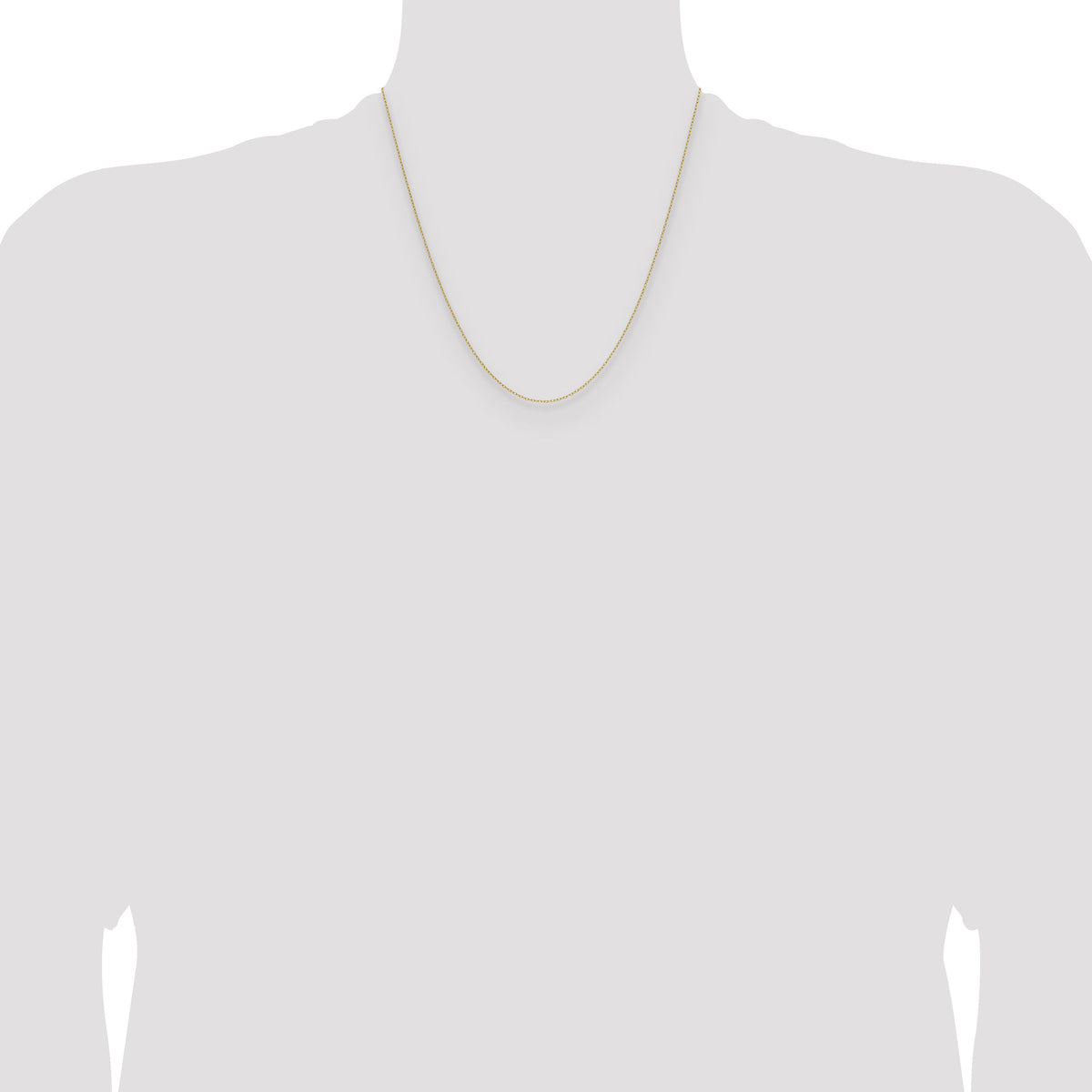 14k .8mm Forzantine Cable Chain-PEN337-20