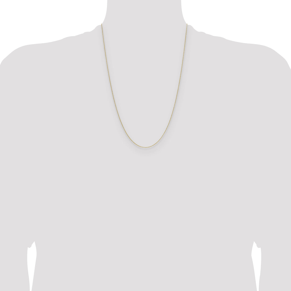 14k .8mm Forzantine Cable Chain-PEN337-24