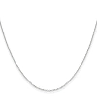 14k White Gold .8mm Forzantine Cable Chain-PEN337W-20