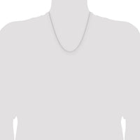 14k White Gold .8mm Forzantine Cable Chain-PEN337W-20