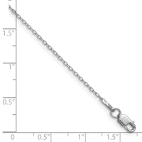 14k White Gold .8mm Forzantine Cable Chain-PEN337W-10