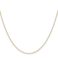 14k .8mm D/C Forzantine Cable Chain-PEN338-18