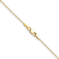 14k .8mm D/C Forzantine Cable Chain-PEN338-22
