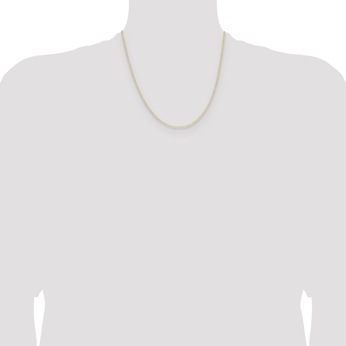 14k .8mm D/C Forzantine Cable Chain-PEN338-20