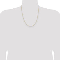 14k .8mm D/C Forzantine Cable Chain-PEN338-22