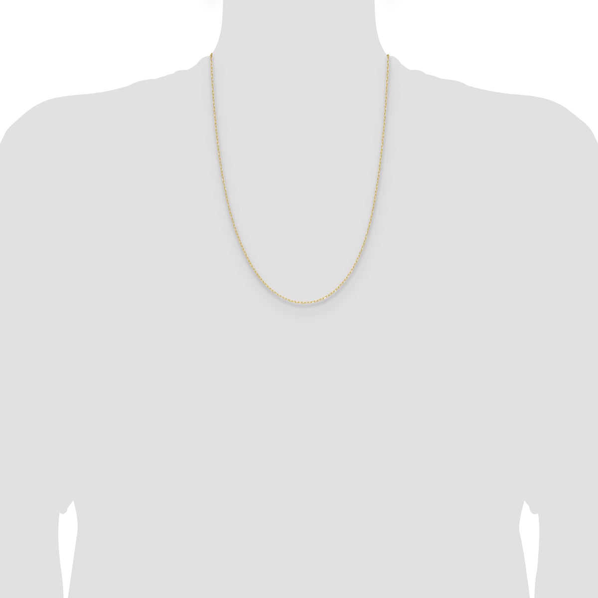 14k .8mm D/C Forzantine Cable Chain-PEN338-24