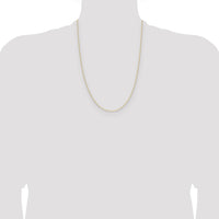 14k .8mm D/C Forzantine Cable Chain-PEN338-24