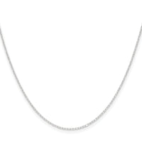 14k White Gold .8mm D/C Forzantine Cable Chain-PEN338W-30