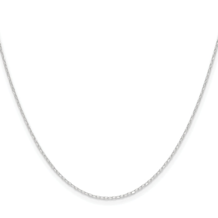 14k White Gold .8mm D/C Forzantine Cable Chain-PEN338W-20