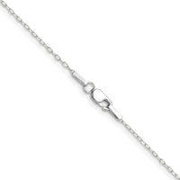 14k White Gold .8mm D/C Forzantine Cable Chain-PEN338W-30