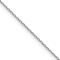 14k White Gold .8mm D/C Forzantine Cable Chain-PEN338W-20
