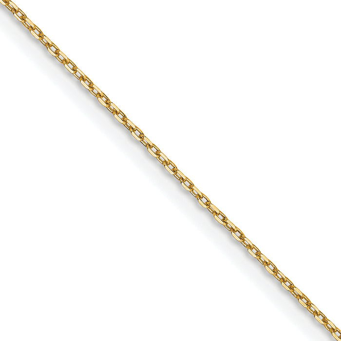14k .8mm D/C Forzantine Cable Chain-PEN338-20