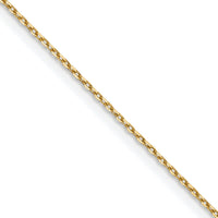 14k .8mm D/C Forzantine Cable Chain-PEN338-22