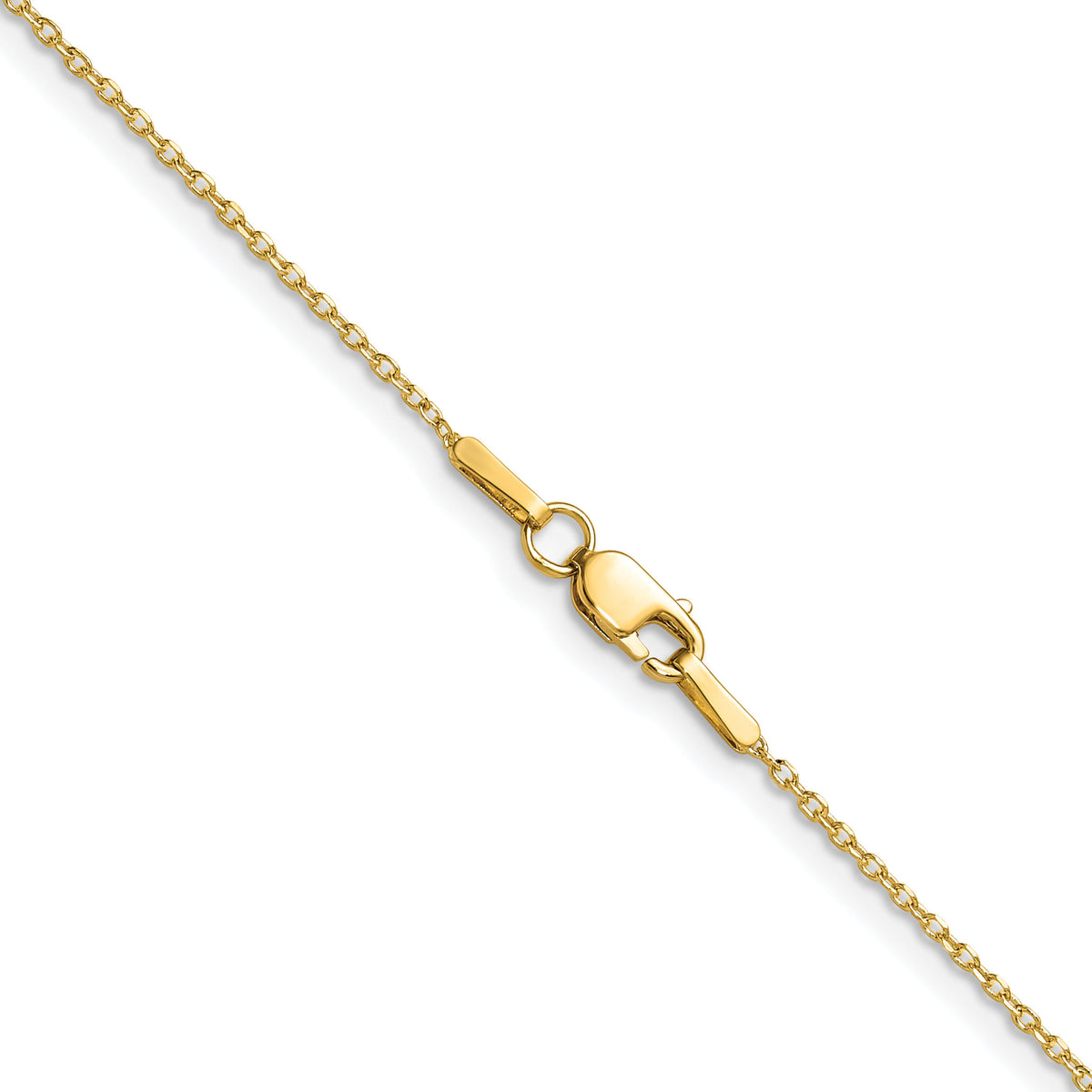 14k 1.0mm D/C Forzantine Cable Chain-PEN339-24