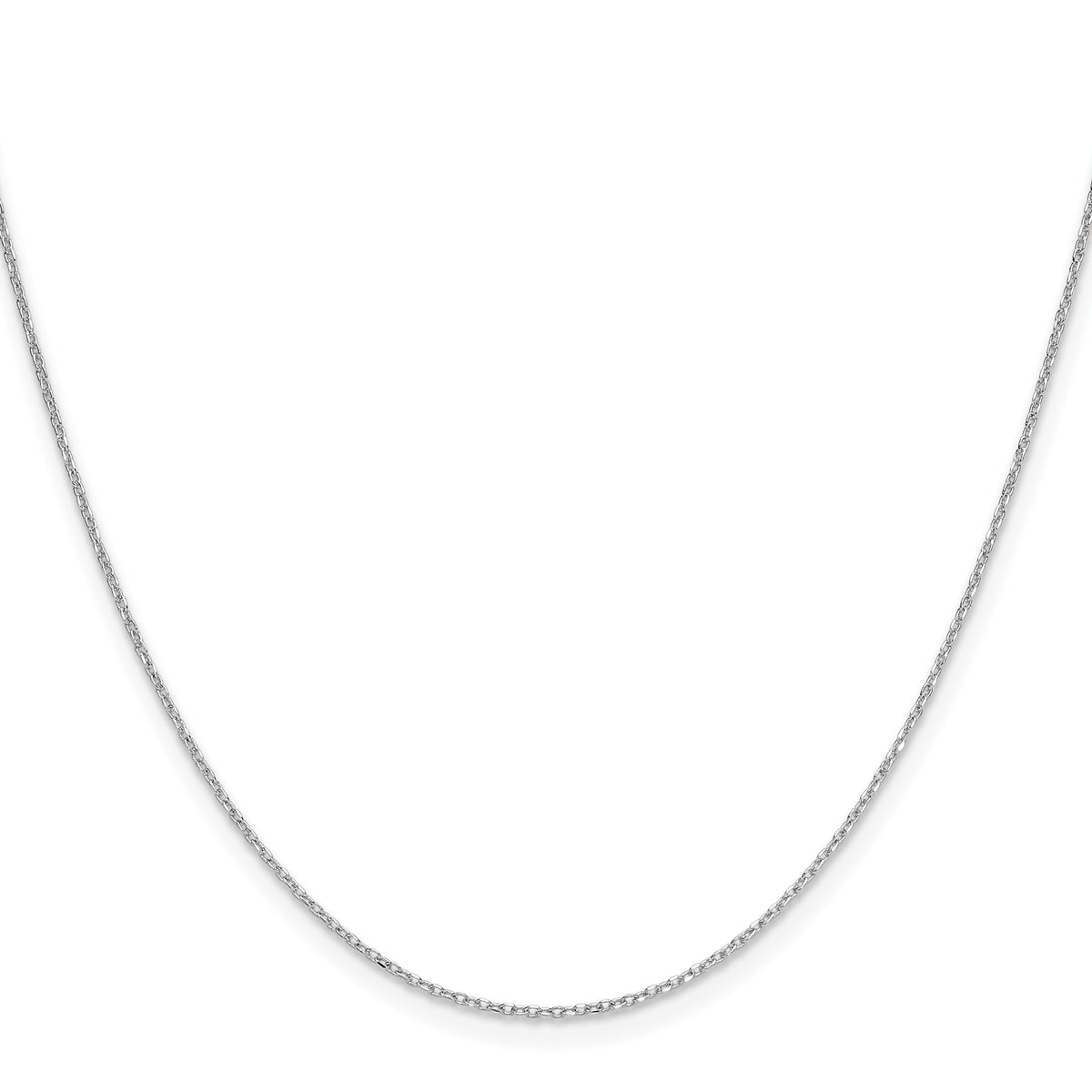 14k White Gold 1.0mm D/C Forzantine Cable Chain-PEN339W-30