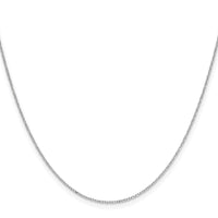 14k White Gold 1.0mm D/C Forzantine Cable Chain-PEN339W-24