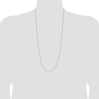 14k White Gold 1.0mm D/C Forzantine Cable Chain-PEN339W-30