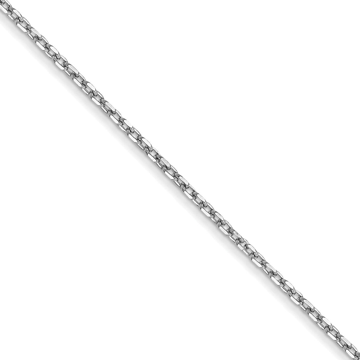 14k White Gold 1.0mm D/C Forzantine Cable Chain-PEN339W-30