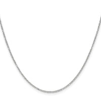 14k White Gold 1.4mm D/C Forzantine Cable Chain-PEN340W-16